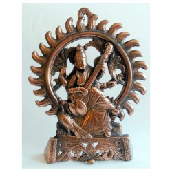 Figura Saraswati Metal 20 Cm