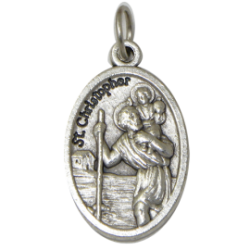 Medalla Metal Cristobal 2,5 Cm