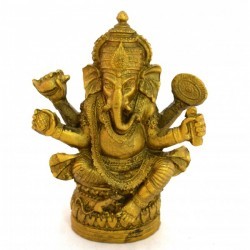 Ganesha Dorada Resina